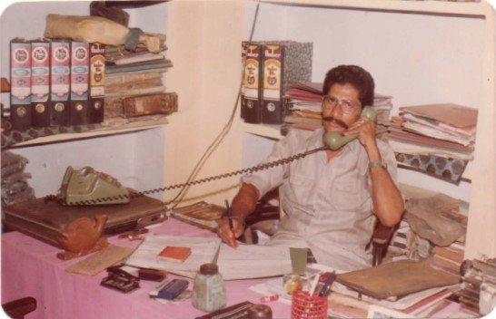 thakur sahab, tomar sahab , owner and founder of santoshi leather works